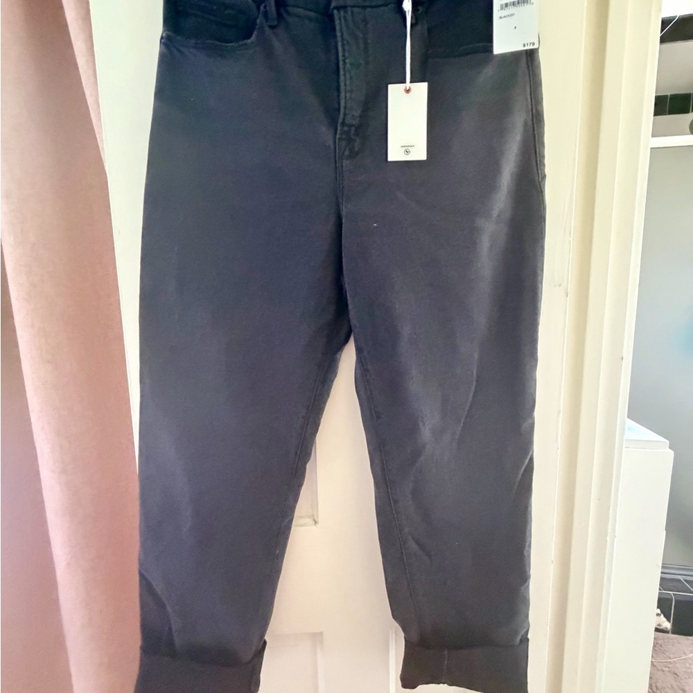 Good American Jeans - SOFT-TECH WEEKENDER RELAXED JEANS | BLACK321